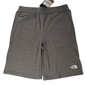 The North Face Boys Tri-Blend Heather Gray Pull On Comfort Sports Shorts Size XL